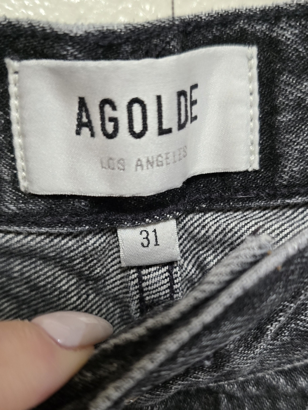 AGOLDE Fran Low-Slung Easy Straight-Leg Jeans Size 31 - Picture 5 of 6